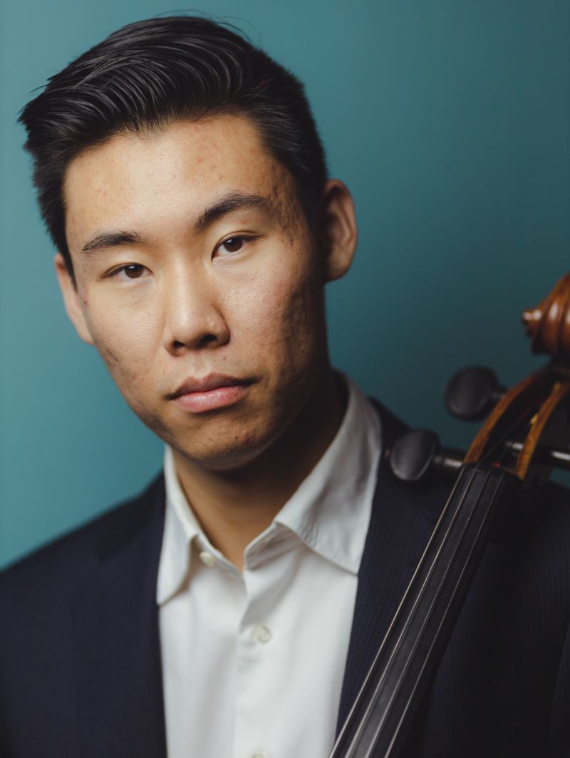 Michael Song with his cello
